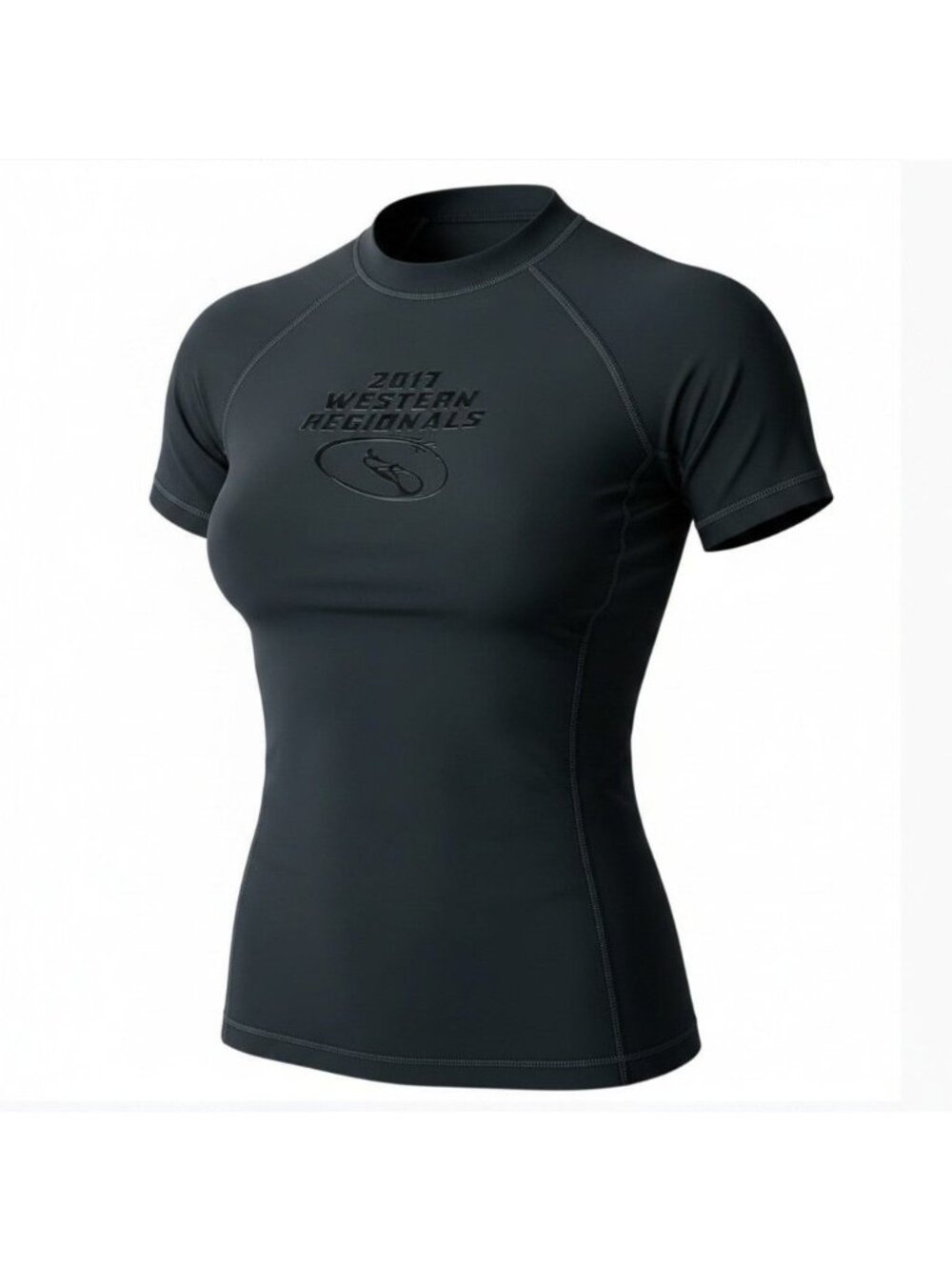 Womens Rash Guard Victory KoreDry  2013 Western Regionals Black Short Sleeve XL